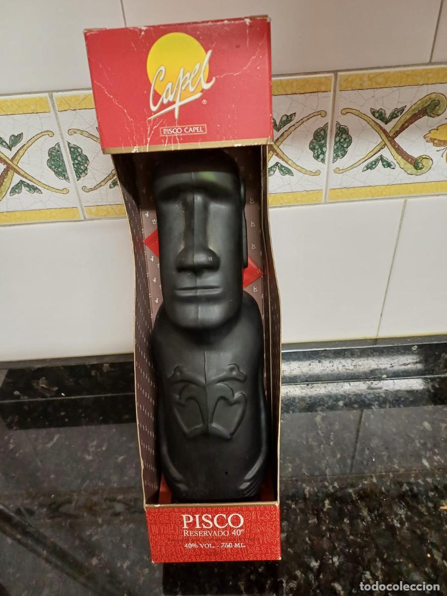 Coleccionismo de vinos y licores: BOTELLA DE PISCO RESERVADO, AGUARDIENTE CHILENO &rdquo;CAPEL&rdquo;