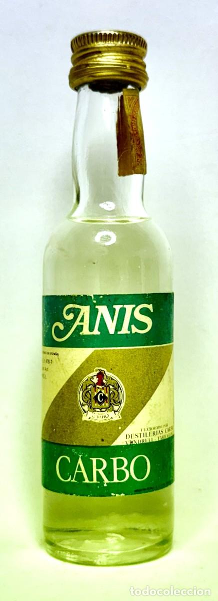 Coleccionismo de vinos y licores: BOTELLIN ANIS CARBO de TARRAGONA
