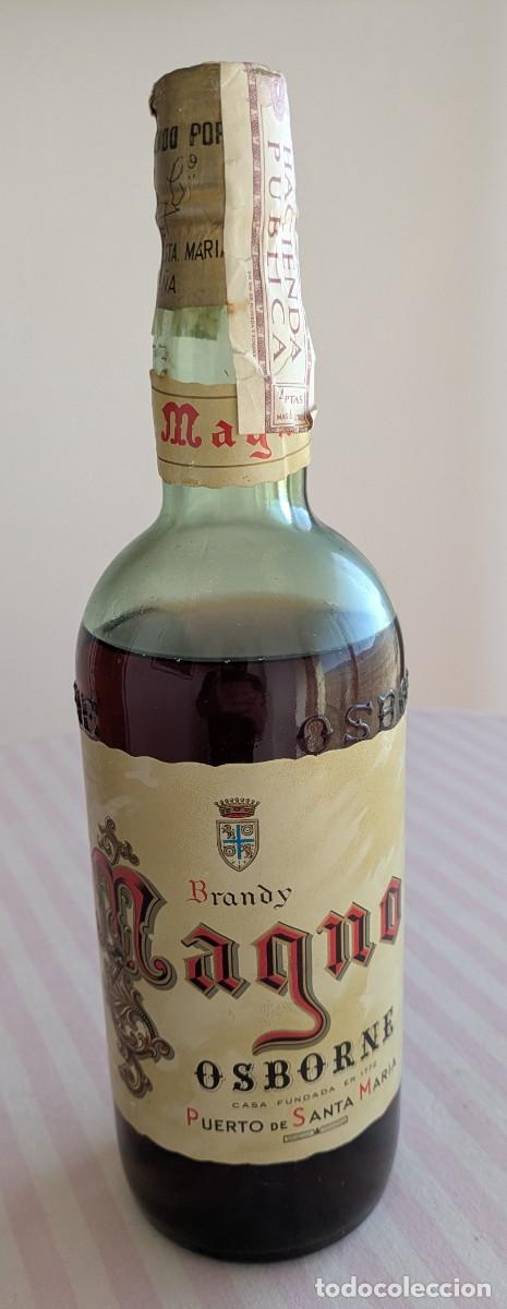 Coleccionismo de vinos y licores: Brandy Magno Osborne son abrir