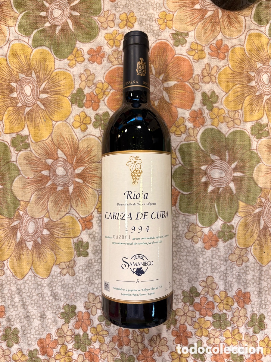 Coleccionismo de vinos y licores: Vino Cabeza de Cuba 1994
