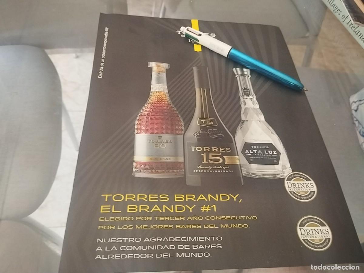 Coleccionismo de vinos y licores: TORRES BRANDY, TORRES 25 Y TORRES ALTA LUZ ANUNCIO PUBLICIDAD REVISTA