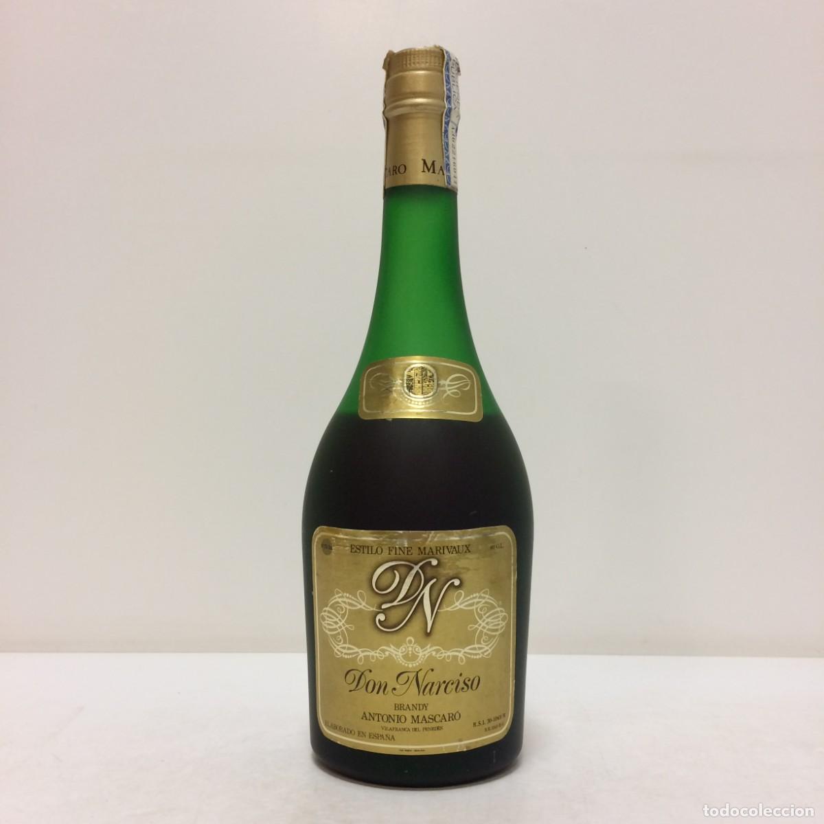 Coleccionismo de vinos y licores: Brandy: Don Narciso Estilo Fine Marivaux, Antonio Mascaro (Villafranca del Penedes)