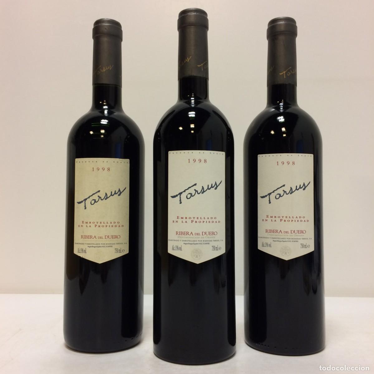 Coleccionismo de vinos y licores: Vino: 1998 Tarsus, Bodegas Tarsus (Ribera del Duero)