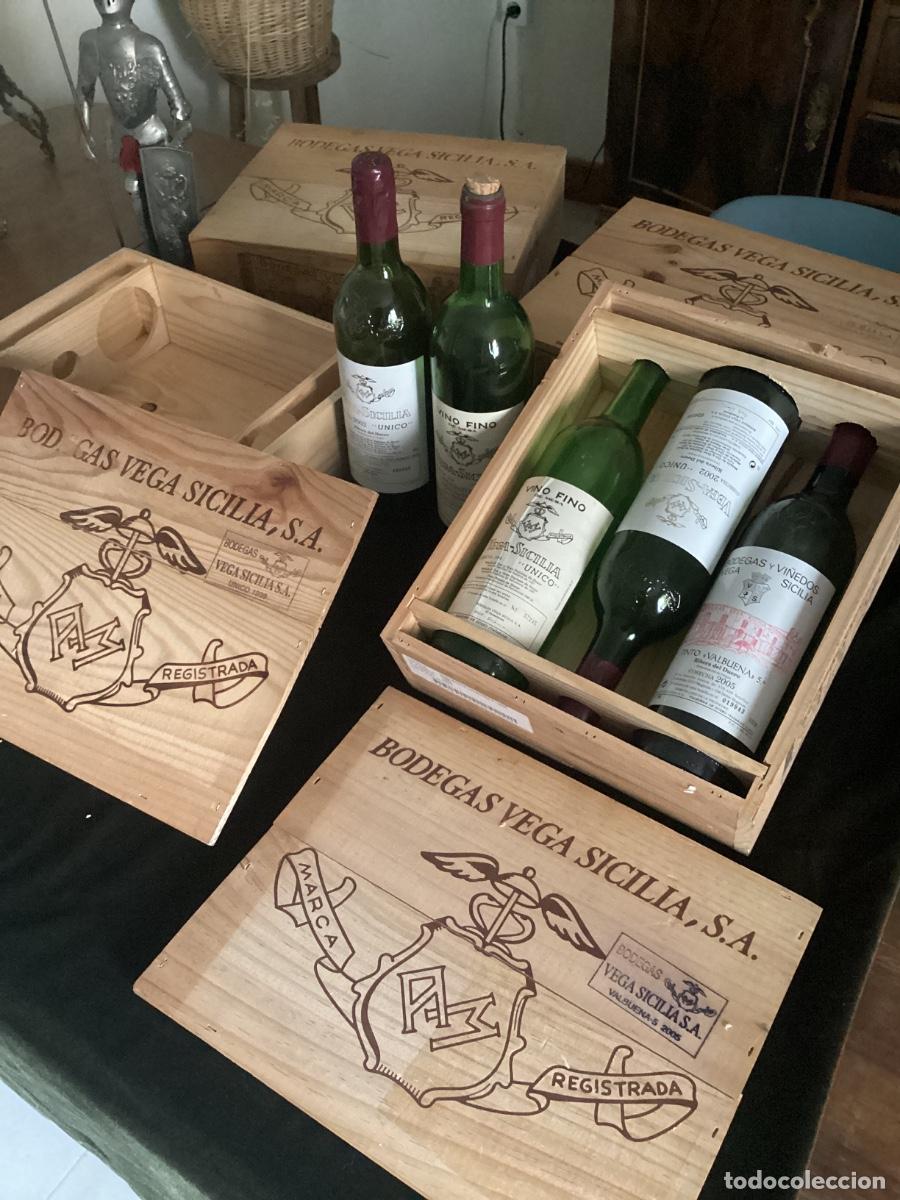 Coleccionismo de vinos y licores: LOTE VEGA - SICILIA &Uacute;NICO. VINO FINO RIVERA DEL DUERO. 4 CAJAS Y 5 BOTELLAS . VINO DE ESPA&Ntilde;A.