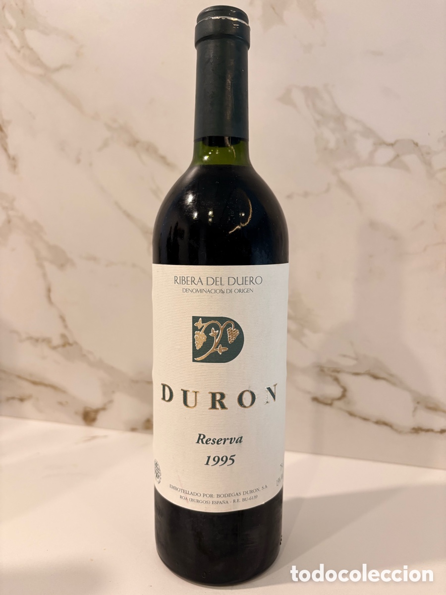 Coleccionismo de vinos y licores: Vino Duron Reserva 1995