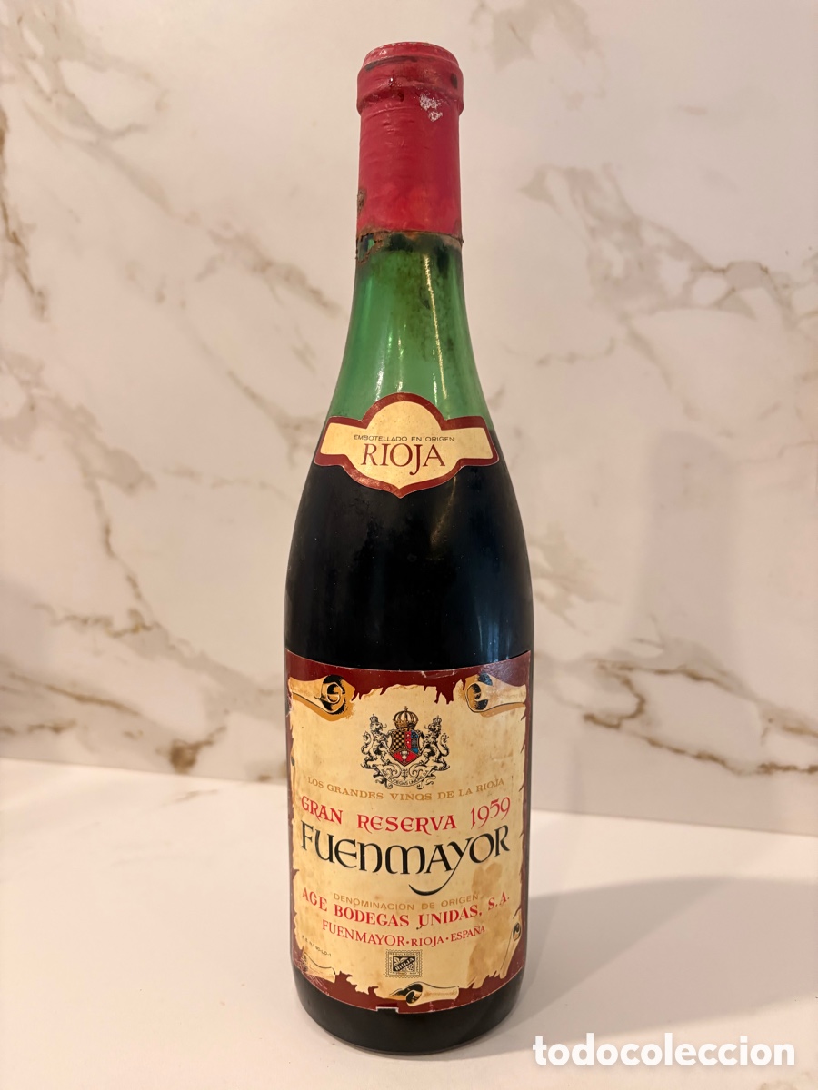 Coleccionismo de vinos y licores: Gran Reserva 1959 Fuenmayor
