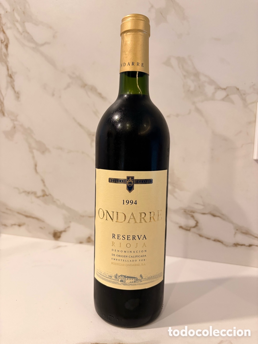 Coleccionismo de vinos y licores: Vino Ondarre Reserva 1994