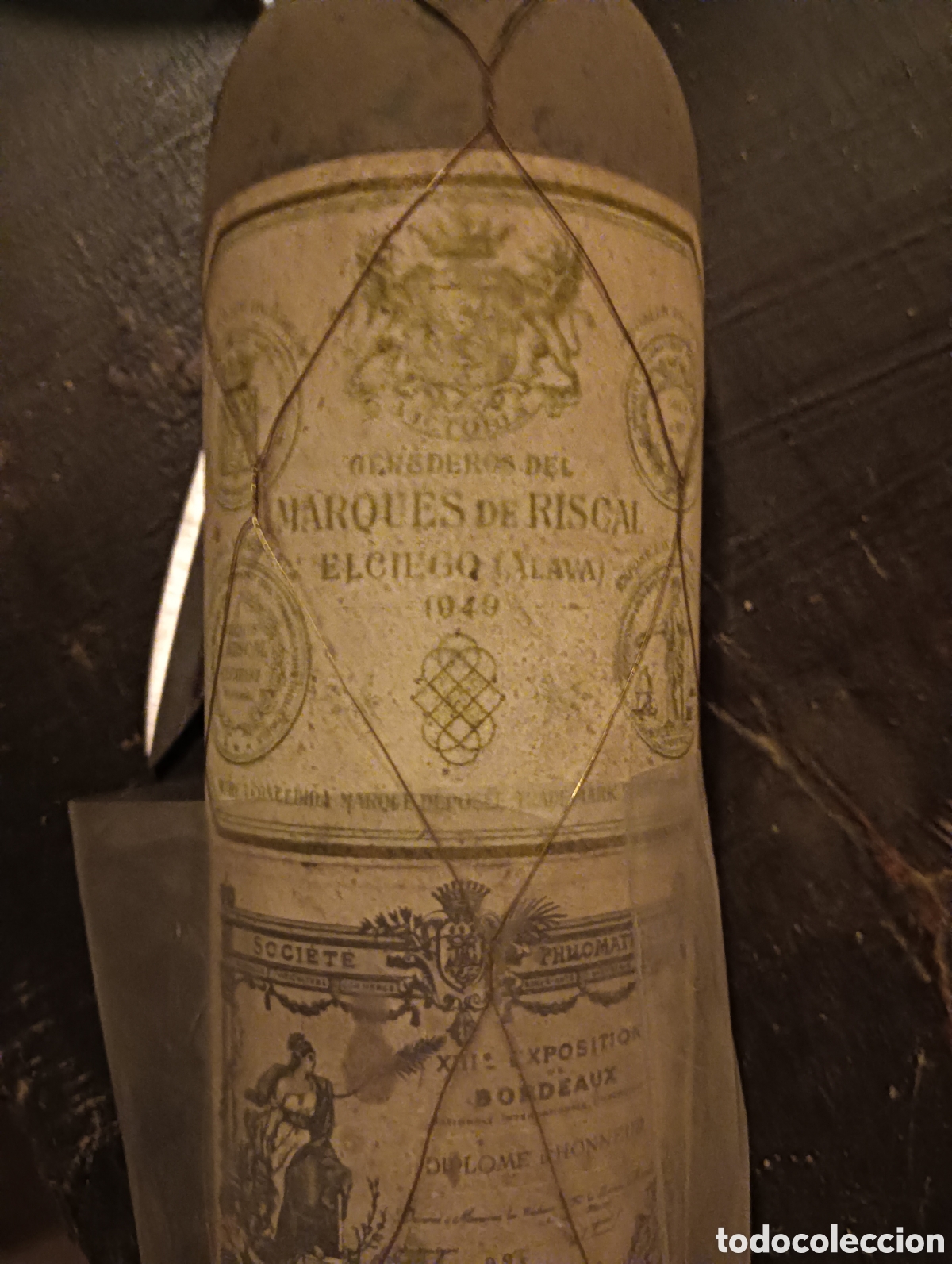 Coleccionismo de vinos y licores: MARQUES DE RISCAL A&Ntilde;O 1949