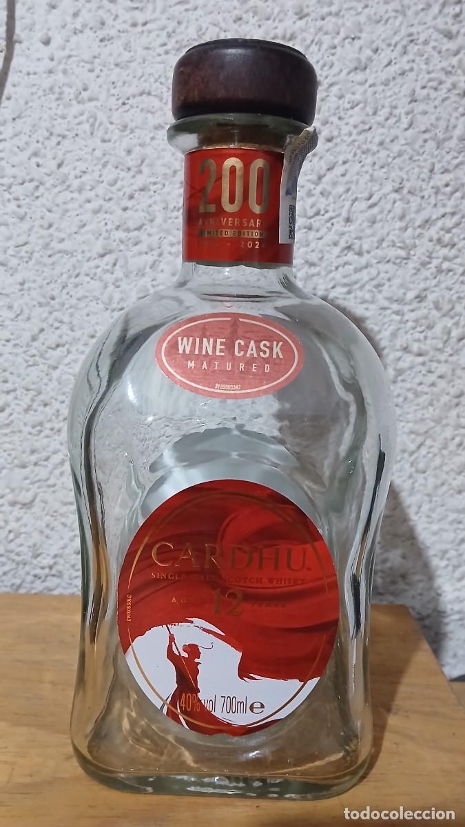 Coleccionismo de vinos y licores: Botella vac&iacute;a de Cardhu (edici&oacute;n limitada 200 aniversario)
