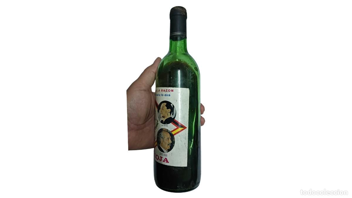 Sammlung von Weinen und Lik&ouml;ren: BOTELLA DE VINO CONMEMORATIVA FRANQUISTA (RIOJA, D&Eacute;CADA DE 1940-1950)