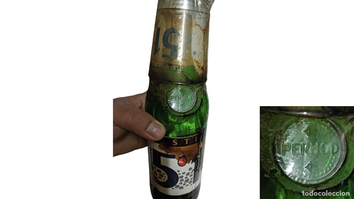 Sammlung von Weinen und Lik&ouml;ren: BOTELLA DE PASTIS 51 ANTIGUA CON VASO DE LA &Eacute;POCA (D&Eacute;CADA DE 1950-1970)