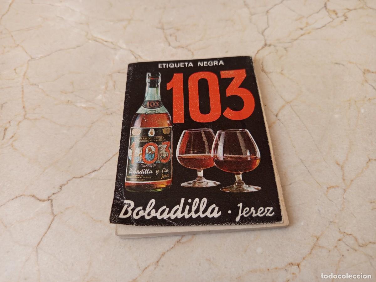 Coleccionismo de vinos y licores: Antiguo bloc de notas de brandy Jerez Bovadilla # camarero, bar, solera, merced, 103