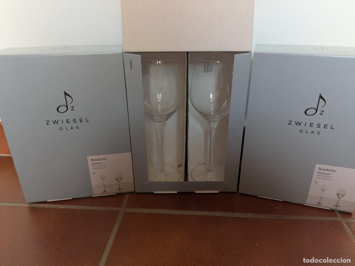 Coleccionismo de vinos y licores: Seis copas de vino cristal 360 ml Schott Zwiesel. Gama Roulette. Nuevas sin uso.