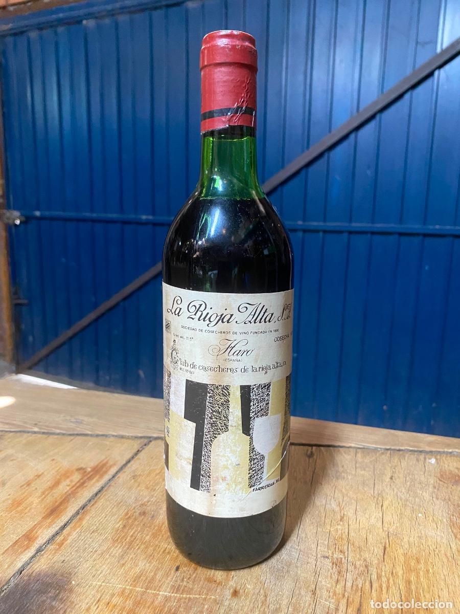 Coleccionismo de vinos y licores: Botella vino Rioja alta Haro etiqueta farreras crianza cosecha 1970