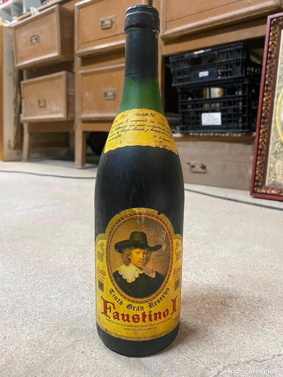 Coleccionismo de vinos y licores: Botella vino tinto gran reserva 1985 faustino I botella numerada tirada limitada ver fotos