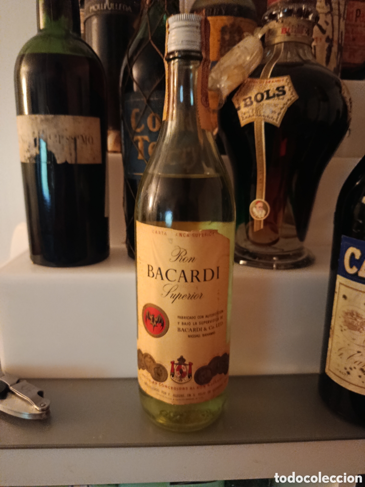 Coleccionismo de vinos y licores: Ron Bacardi Superior