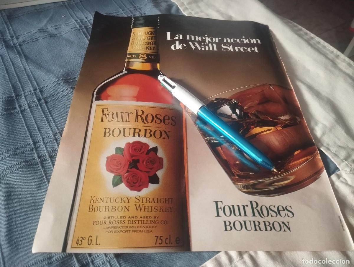 Coleccionismo de vinos y licores: WHISKY FOUR ROSES BOURBON ANUNCIO PUBLICIDAD REVISTA 1989