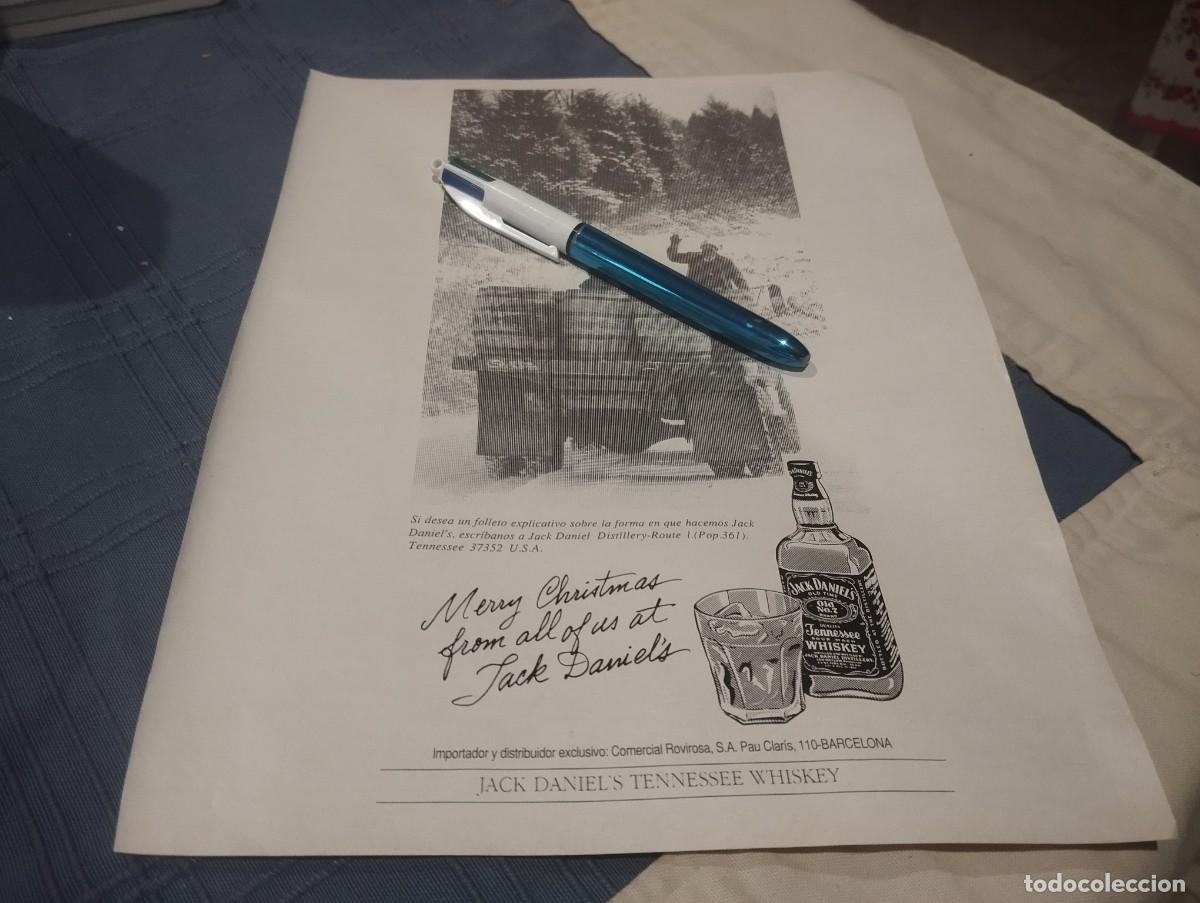 Coleccionismo de vinos y licores: WHISKY JACK DANIEL'S ANUNCIO PUBLICIDAD REVISTA 1989 BONITO PARA ENMARCAR