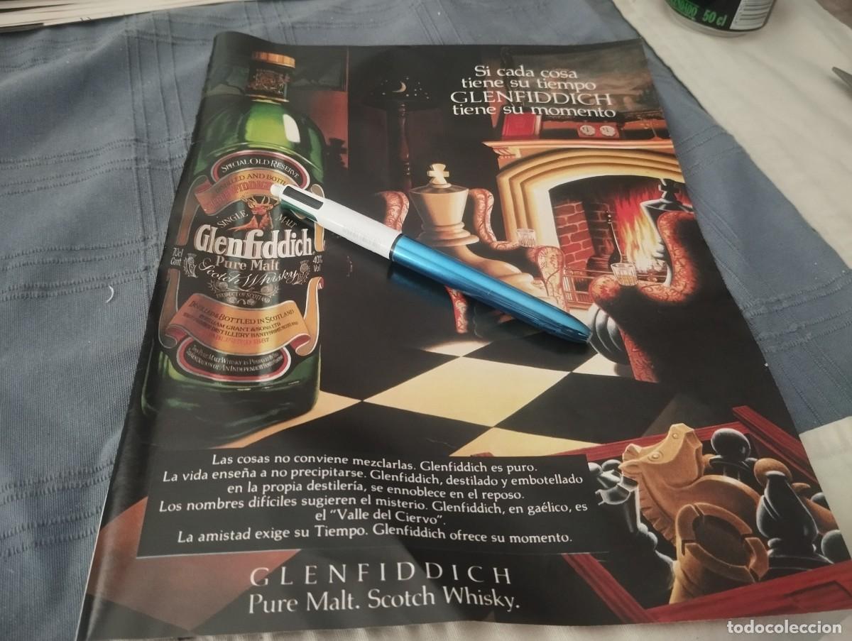 Coleccionismo de vinos y licores: WHISKY GLENFIDDICH ANUNCIO PUBLICIDAD REVISTA 1992 BONITO PARA ENMARCAR