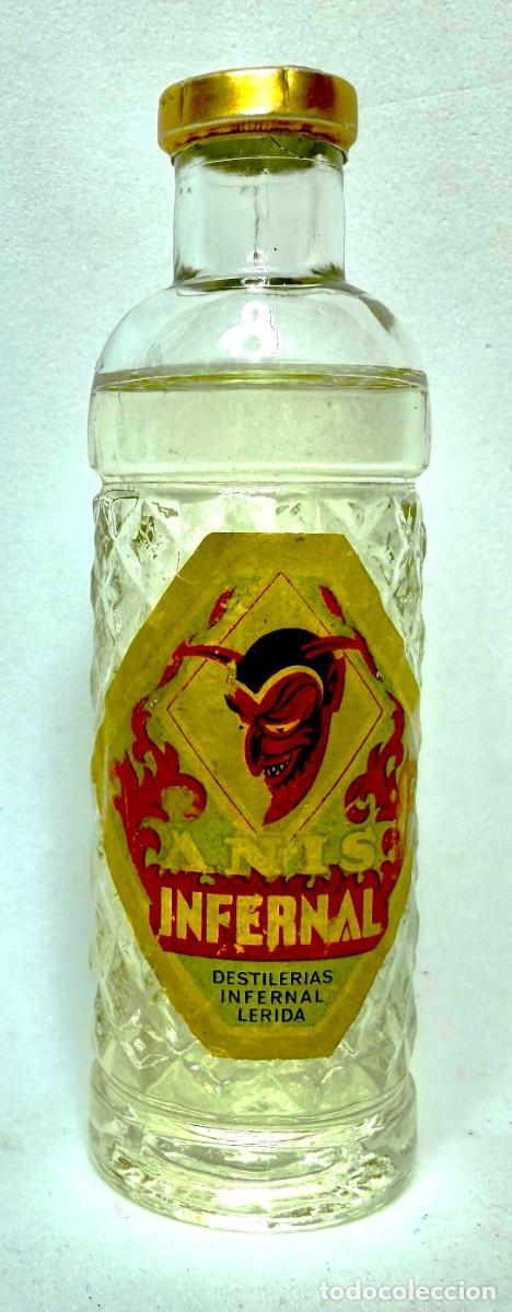 Coleccionismo de vinos y licores: BOTELLIN ANIS INFERNAL