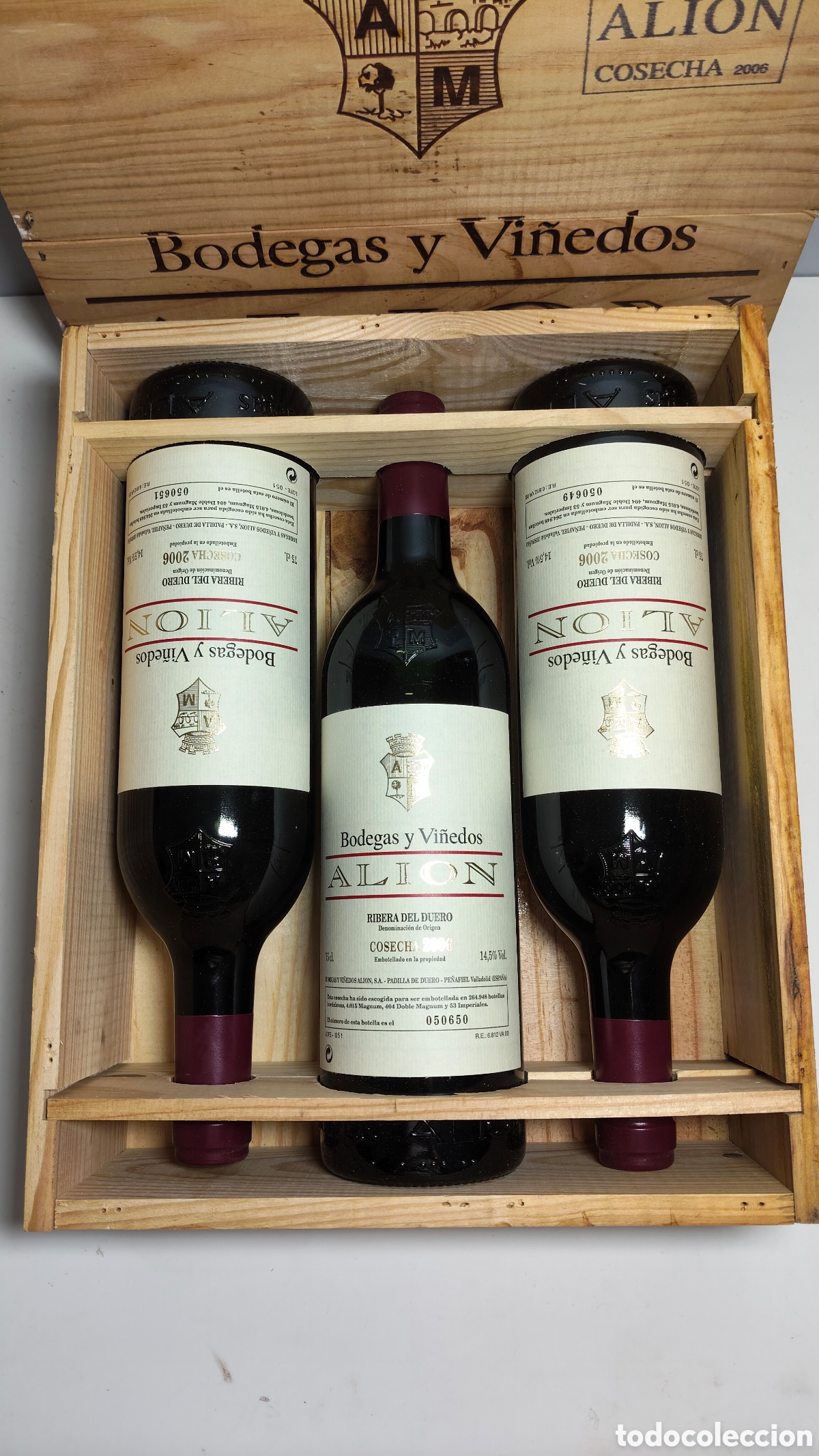 Coleccionismo de vinos y licores: 3 Botellas Alion 2006 Rivera del Duero