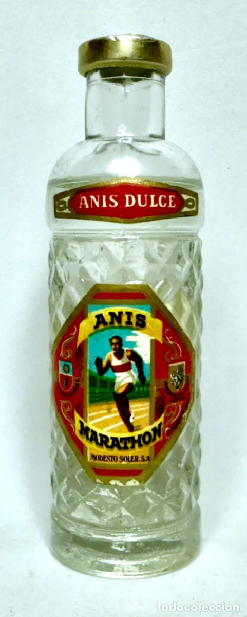 Coleccionismo de vinos y licores: BOTELLIN ANIS MARATHON