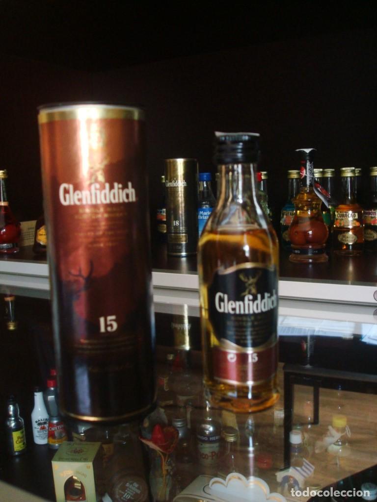 Coleccionismo de vinos y licores: Glenfiddich 15 years old (Botell&iacute;n con su caja) por abrir