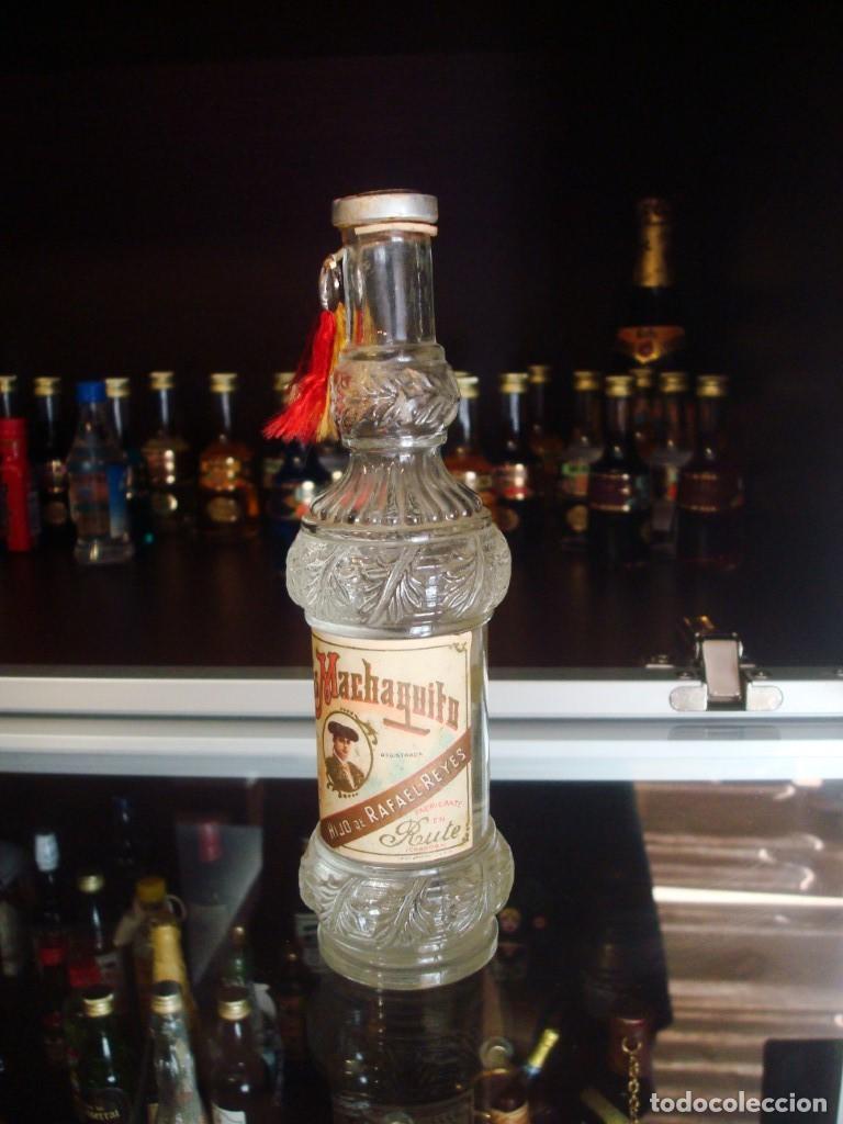 Coleccionismo de vinos y licores: An&iacute;s Machaquito (Botell&iacute;n 18 cm) por abrir