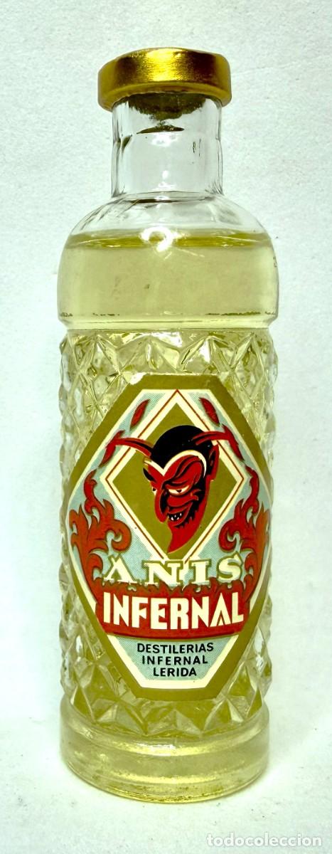Coleccionismo de vinos y licores: BOTELLIN ANIS INFERNAL