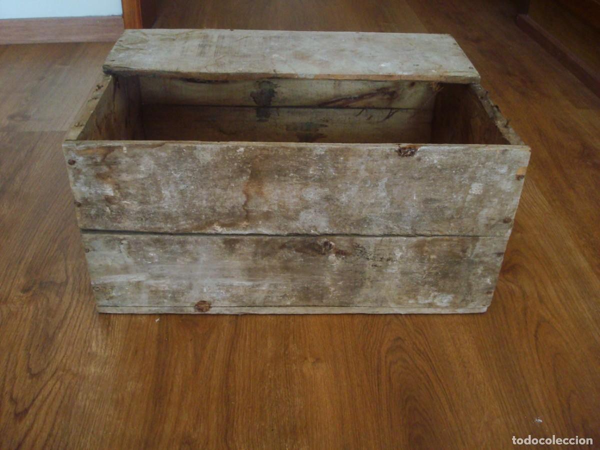 Coleccionismo de vinos y licores: Caja de madera antigua original Brandy (a&ntilde;os 60 o 70)