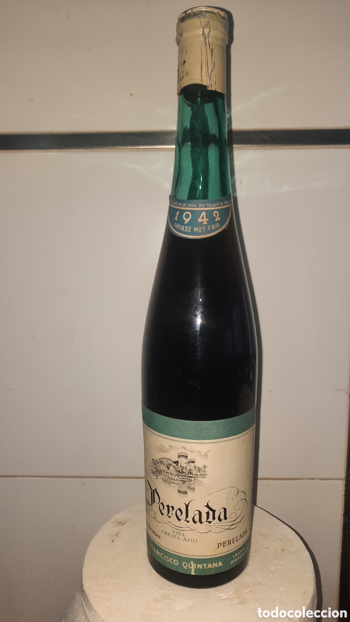 Coleccionismo de vinos y licores: CAVAS DEL AMPURDAN, BOTELLA DE VINO LLENA PRECINTADA - PERELADA -
