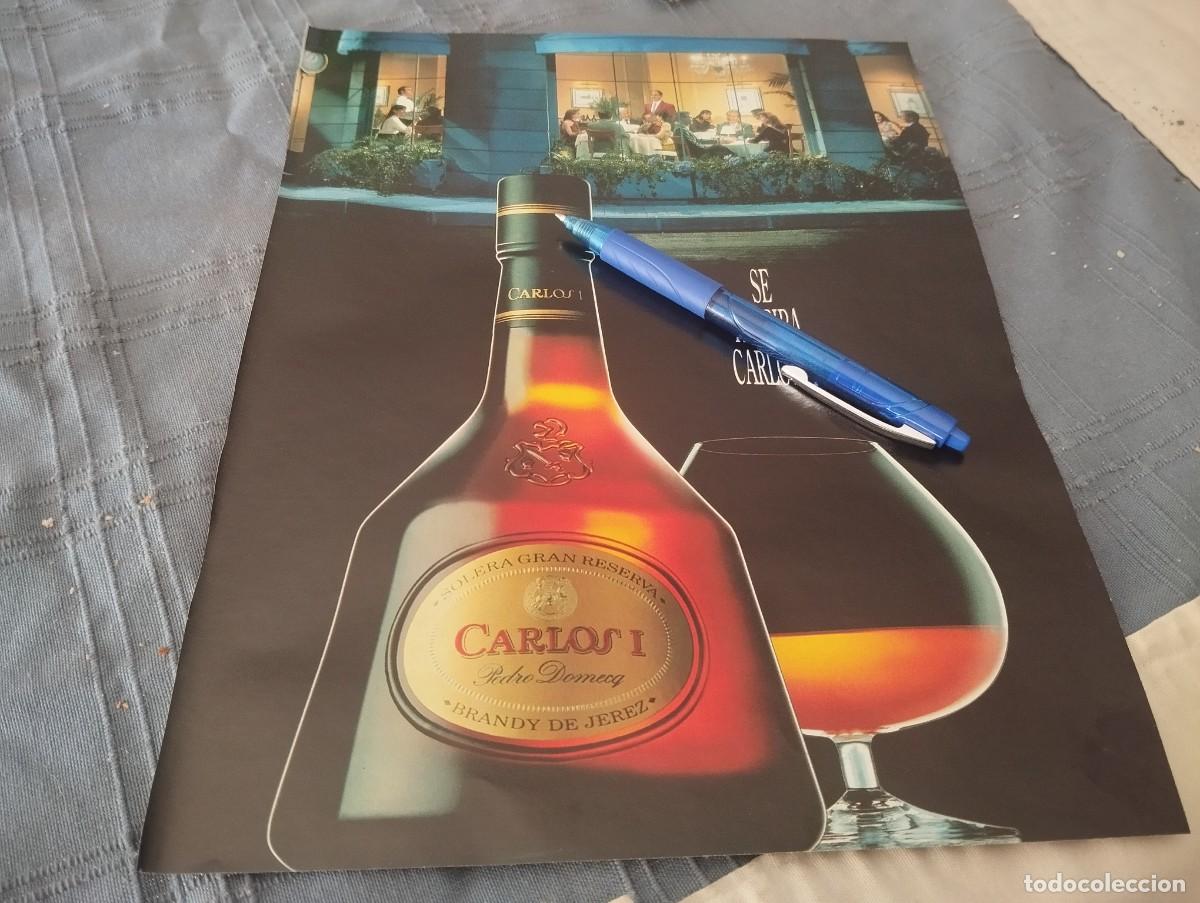 Coleccionismo de vinos y licores: BRANDY CARLOS I ANUNCIO PUBLICIDAD REVISTA 1992 PARA ENMARCAR