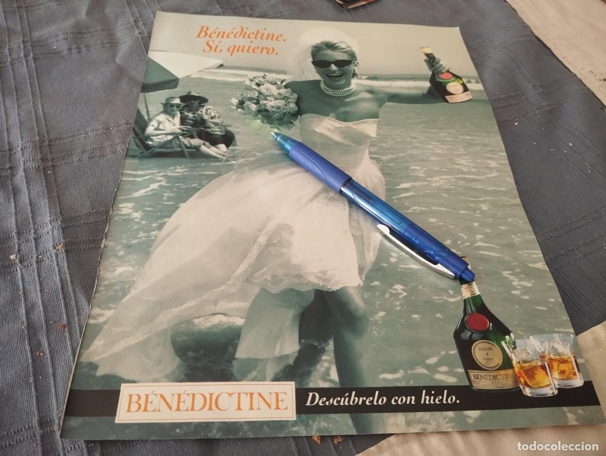 Coleccionismo de vinos y licores: LICOR BENEDICTINE ANUNCIO PUBLICIDAD REVISTA 1992 PARA ENMARCAR