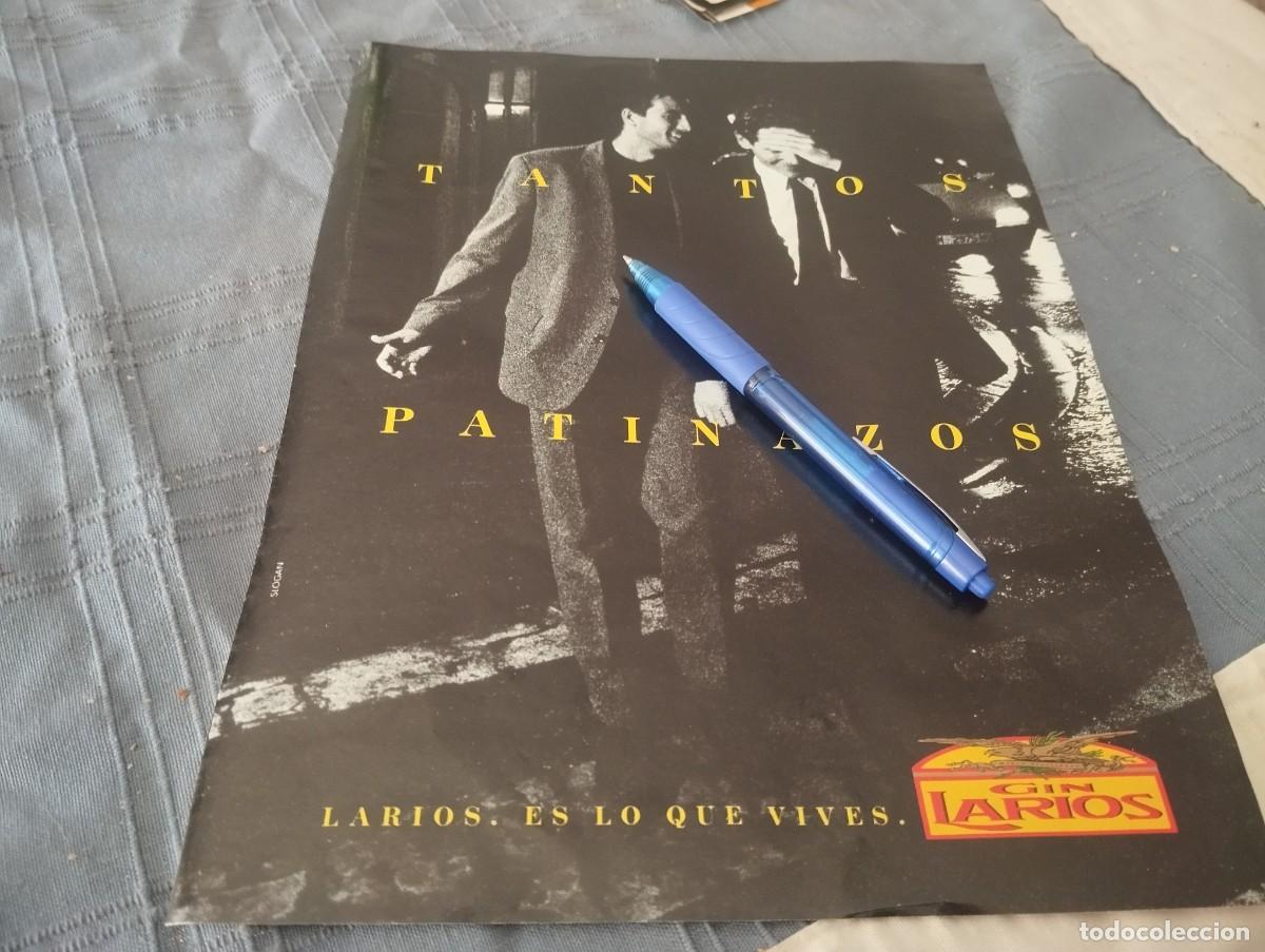 Coleccionismo de vinos y licores: GINEBRA GIN LARIOS ANUNCIO PUBLICIDAD REVISTA 1992 BONITO PARA ENMARCAR