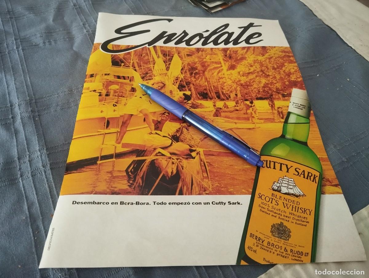 Coleccionismo de vinos y licores: WHISKY CUTTY SARK ANUNCIO PUBLICIDAD REVISTA 1992 BONITO PARA ENMARCAR