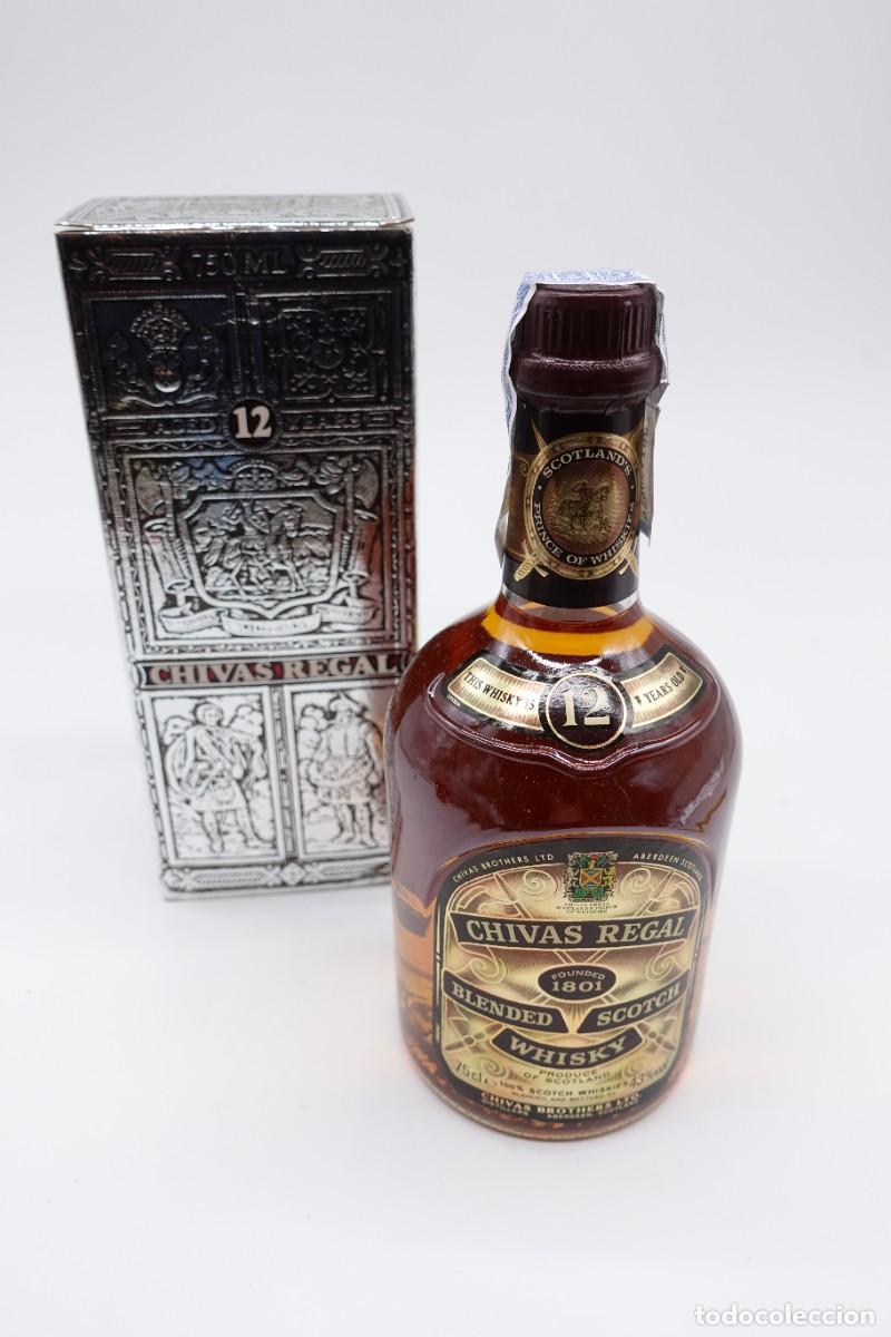 Coleccionismo de vinos y licores: BOTELLA WHISKY CHIVAS REGAL 12 YEARS BLENDED SCOTCH WHISKY 75CL CON CAJA