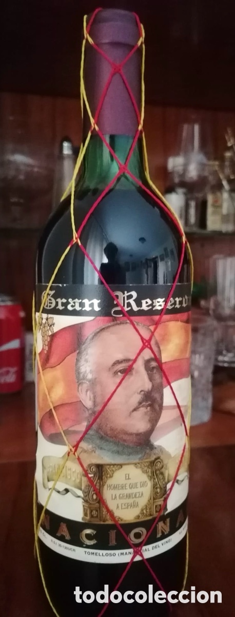 Coleccionismo de vinos y licores: Botella Vino Colecci&oacute;n Francisco Franco Gran Reserva Manantial Del Vino