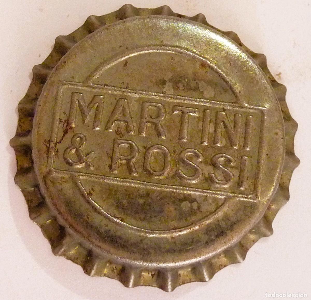 Collection of wines and liquors: Chapa Vermut MARTINI & ROSSI xapa kronkorken tappi bottle cap capsule SIN USAR - JV