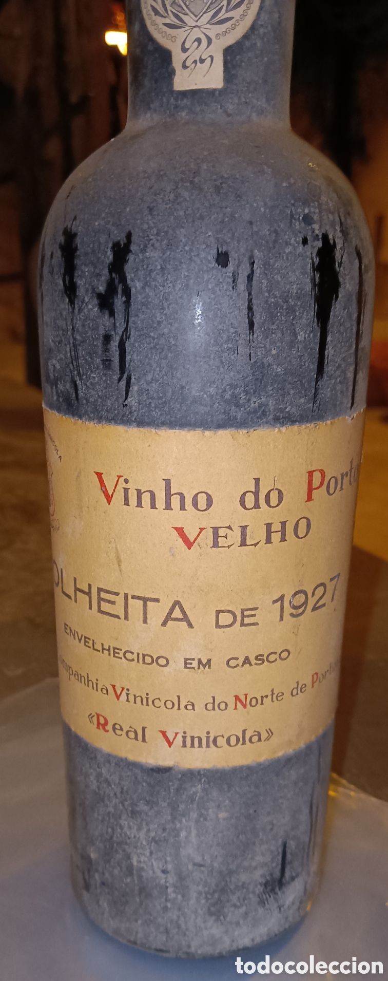 Coleccionismo de vinos y licores: Botella del vino de Oporto de 1942