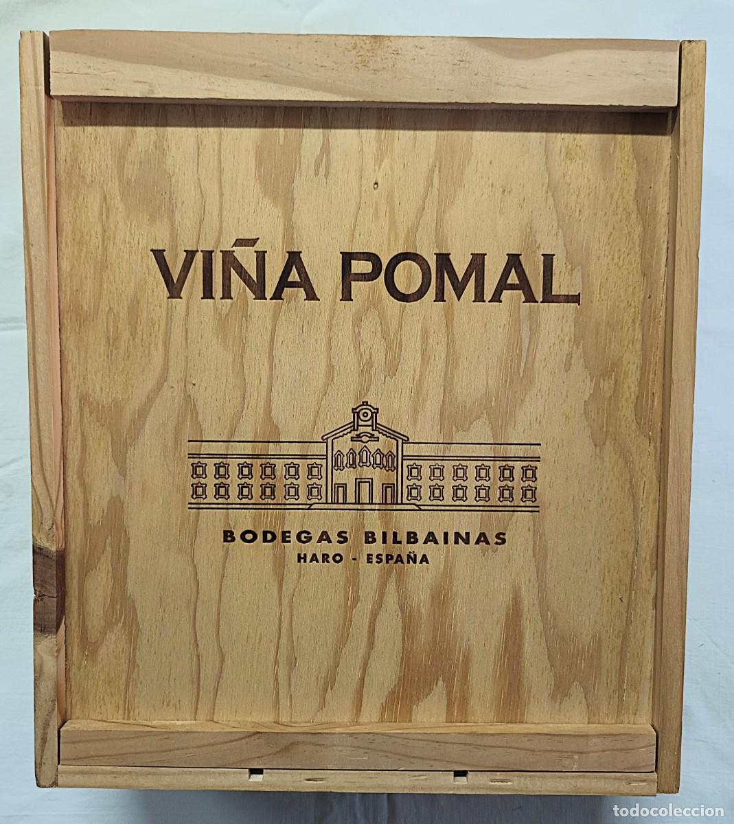 Coleccionismo de vinos y licores: CAJA MADERA VI&Ntilde;A POMAL PARA TRES BOTELLAS -VAC&Iacute;A-