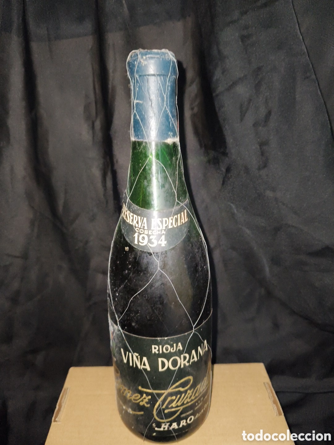 Coleccionismo de vinos y licores: Botella Vino Rioja Vi&ntilde;a Dorana Reserva Especial cosecha 1934 Gomez Cruzado