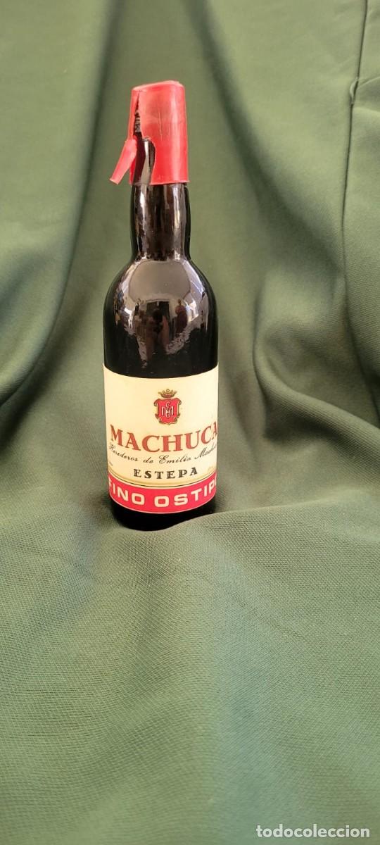 Coleccionismo de vinos y licores: Botellita fino Ostipo