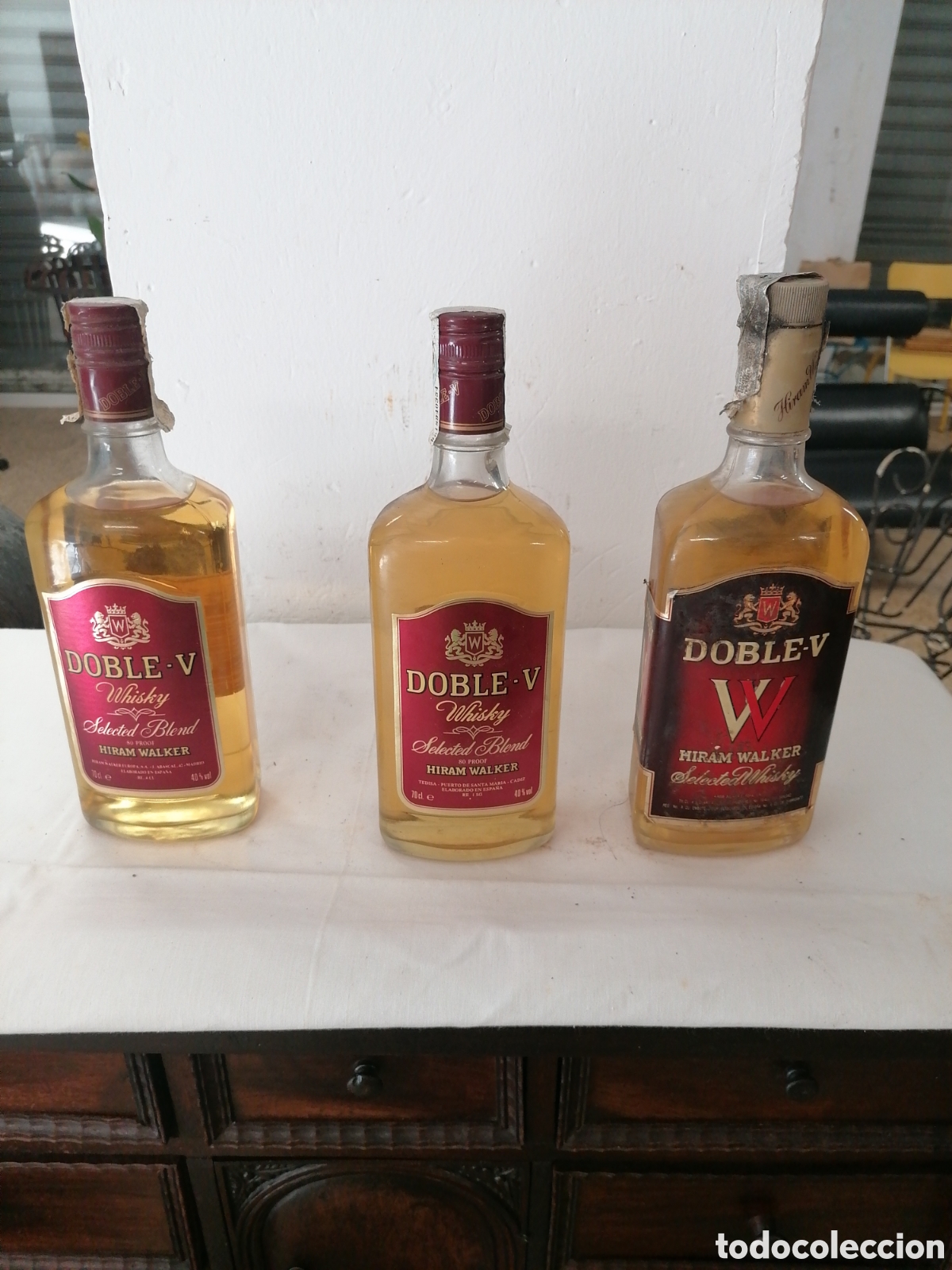 Coleccionismo de vinos y licores: 3 botellas de whisky w