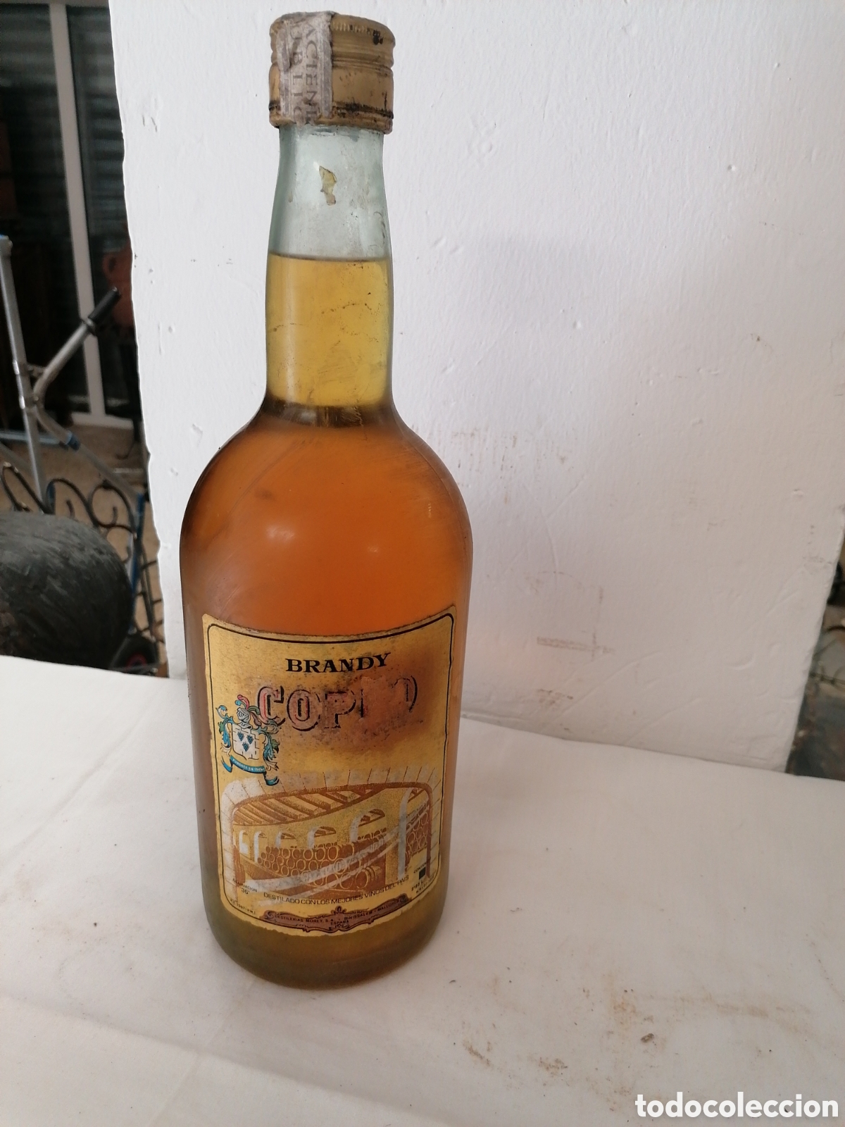 Coleccionismo de vinos y licores: Botella magnum Brandy copeo