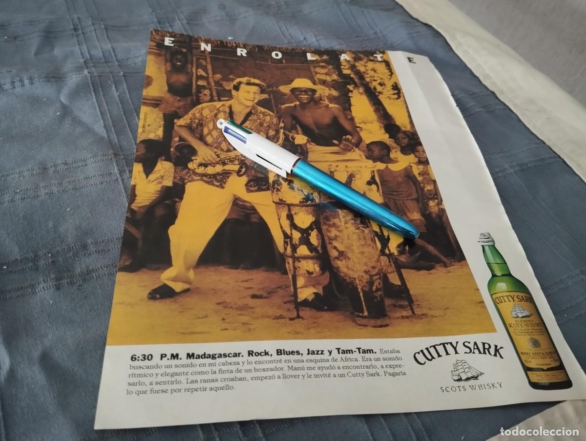 Coleccionismo de vinos y licores: WHISKY CUTTY SARK ANUNCIO PUBLICIDAD REVISTA 1991 BONITO PARA ENMARCAR