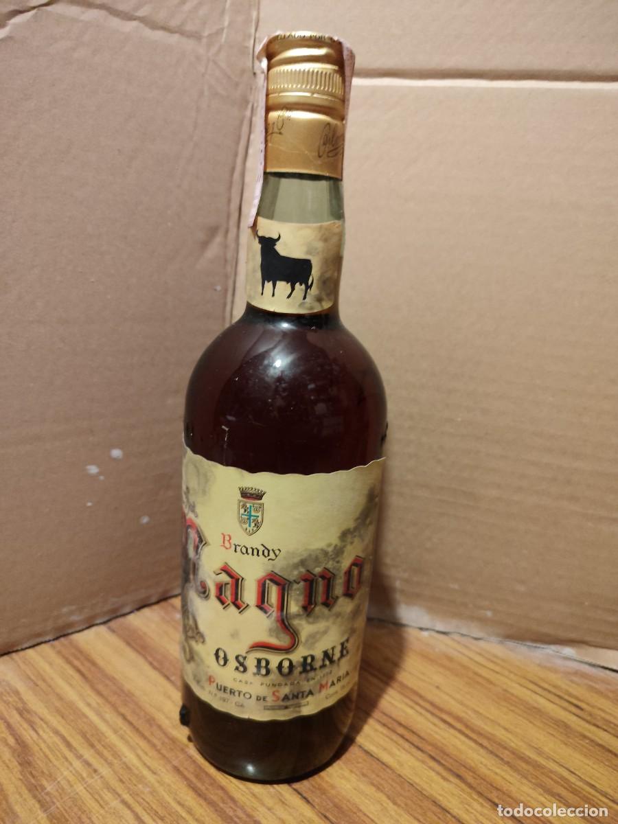 Coleccionismo de vinos y licores: Botella antigua Brandy Magno, precinto original
