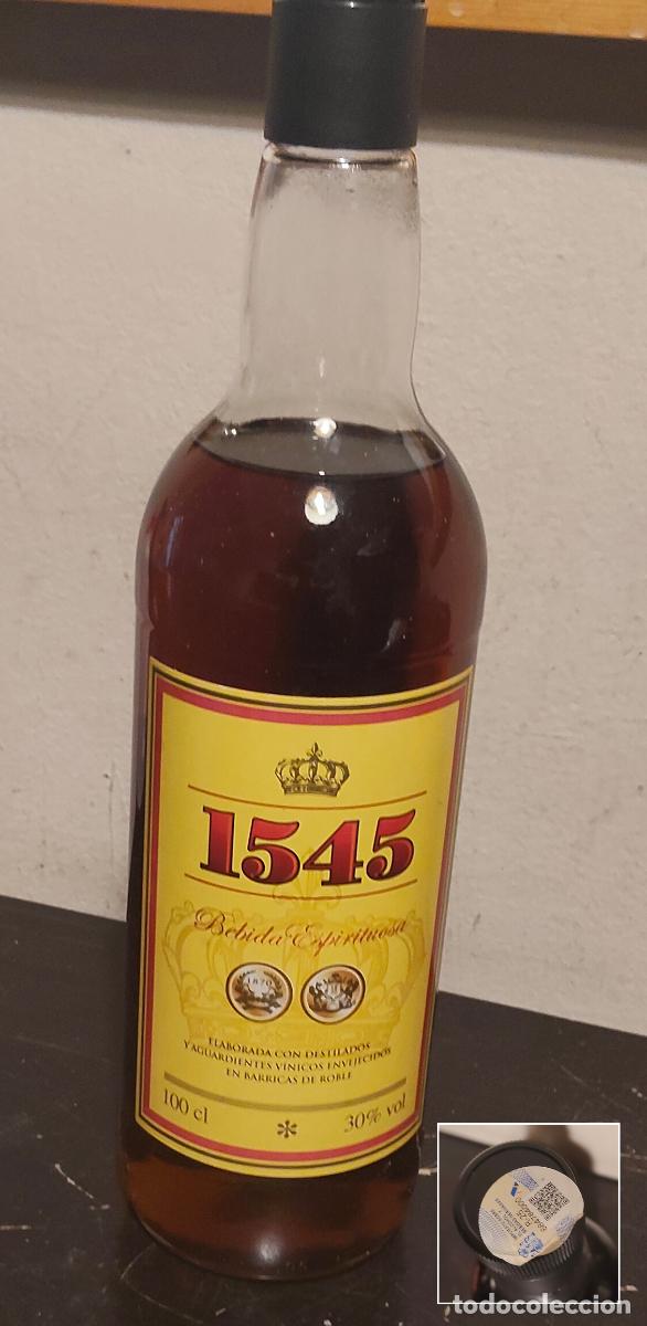 Coleccionismo de vinos y licores: Bebida espurituosa 1545 - brandy co&ntilde;ac
