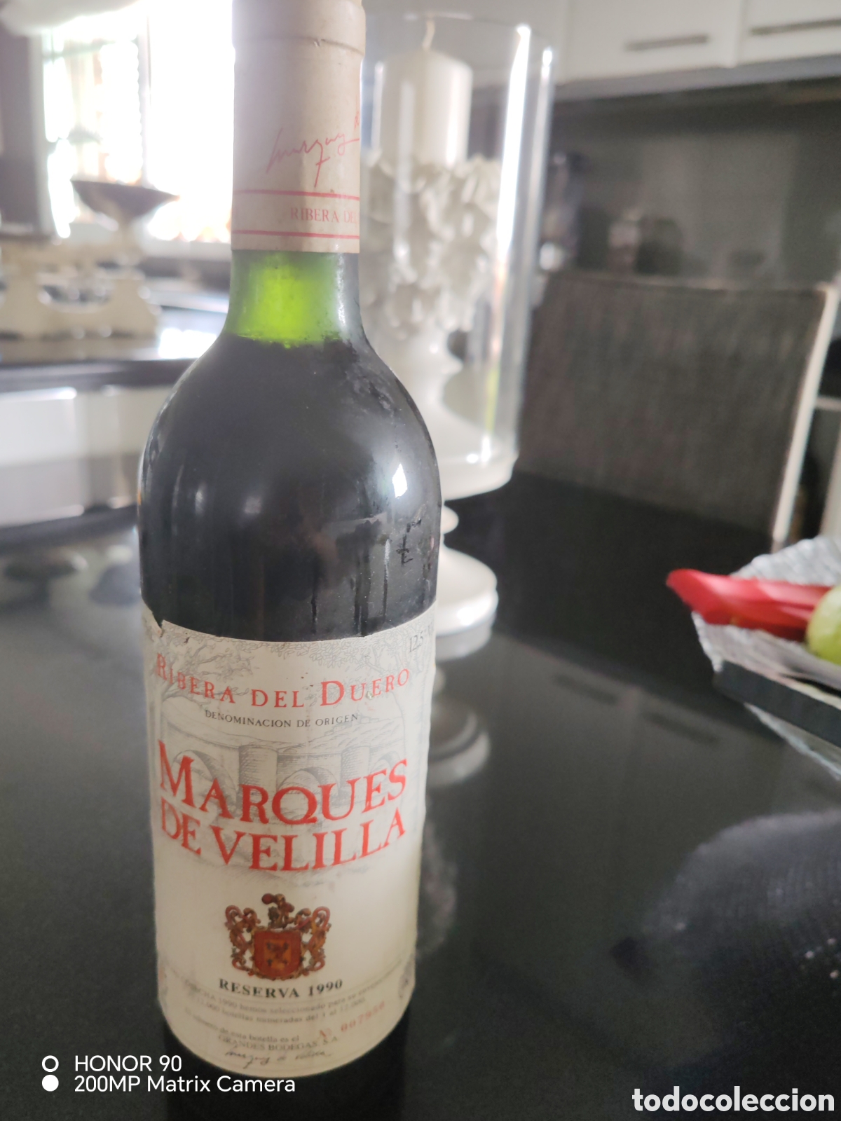 Coleccionismo de vinos y licores: Marques de Velilla 1990 coleccion
