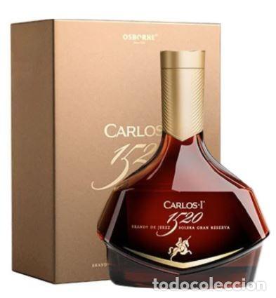 Coleccionismo de vinos y licores: Brandy Osborne Carlos I 1520 70 cl | Edici&oacute;n Premium | Precintado | Estuche Original