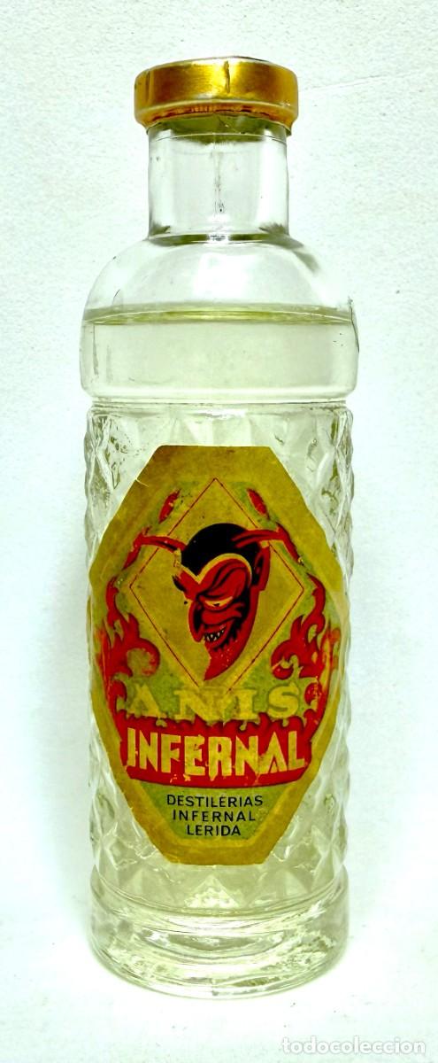 Coleccionismo de vinos y licores: BOTELLIN ANIS INFERNAL
